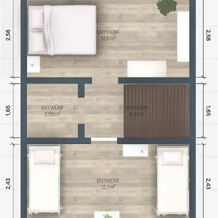 Mila 70qm Bis 5 Gaeste Mit Fass-sauna, Whirlpool April Bis Oktober, 75qm Terrasse Und Eingezaeunten Garten Haustiere Willkommen * Sieroslaw (Kamien)